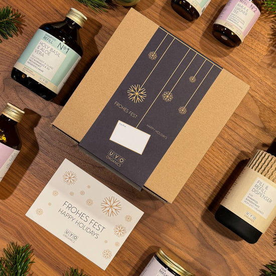 Geschenkbox Xmas 2025 - Bio Shampoo-Starter Set für strapaziertes Haar