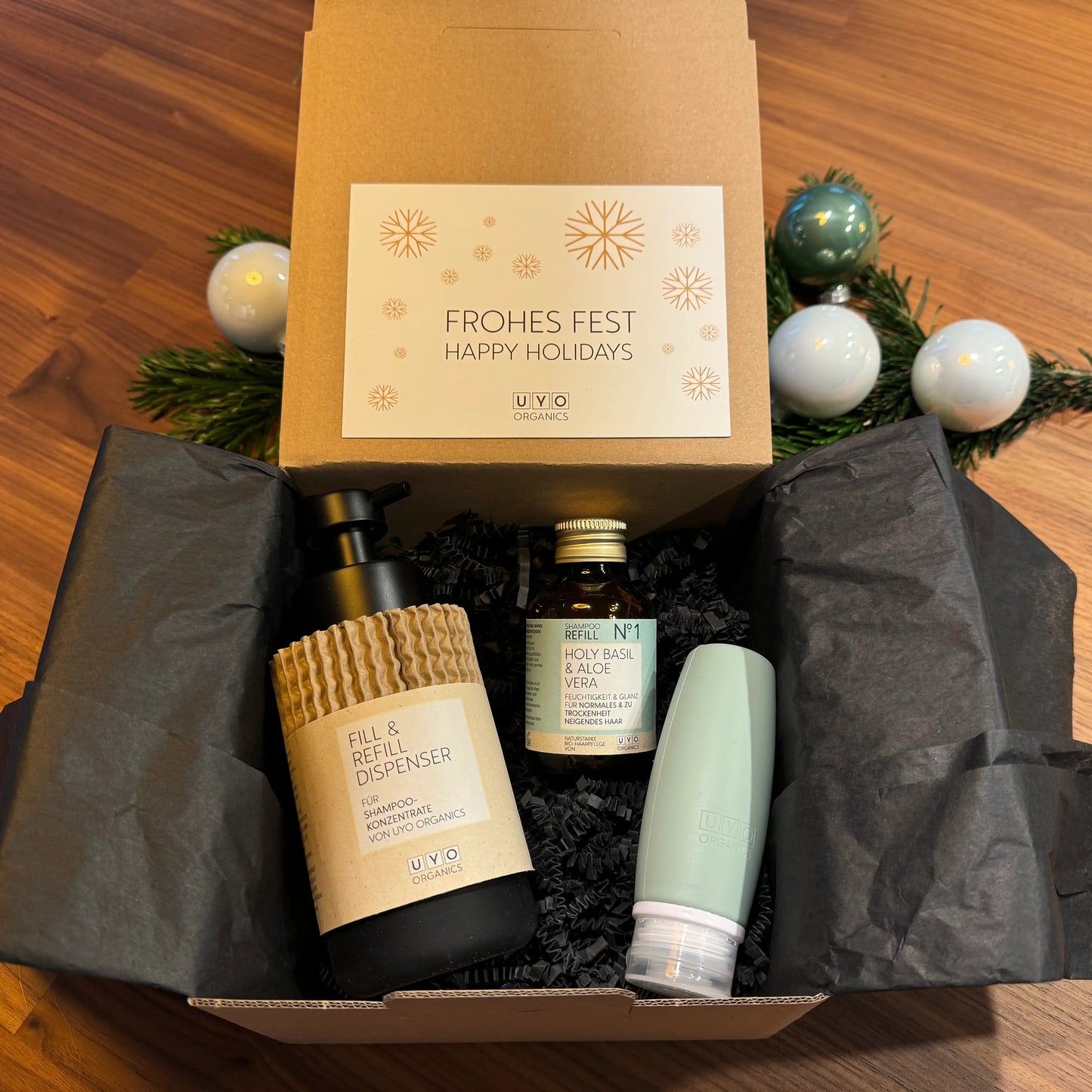Geschenkbox Xmas 2025 - Bio Shampoo-Starter Set für normales Haar